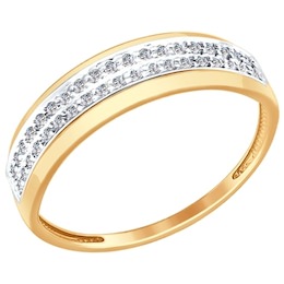 Кольцо из золота с бриллиантами 1011548