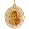 Золотая иконка «Владимирская Божья Матерь» 103664