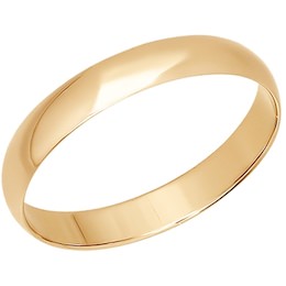 Обручальное кольцо из красного золота 110030