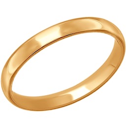 Обручальное кольцо классическое comfort fit 110168