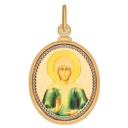 Золотая иконка Матрона Московская 200071