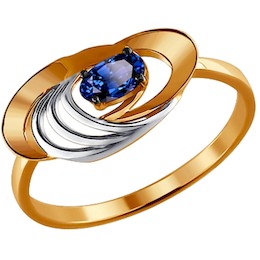 Кольцо из золота с сапфиром 2011010