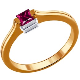 Кольцо из золота с рубином 4010191