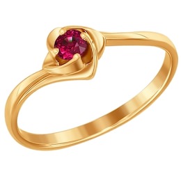 Кольцо из золота с рубином 4010353