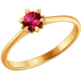 Кольцо из золота с рубином 4010355
