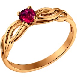 Кольцо из золота с рубином 4010462