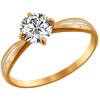 Помолвочное кольцо из золота со Swarovski Zirconia 81010175