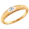 Помолвочное кольцо из золота со Swarovski Zirconia 81010210