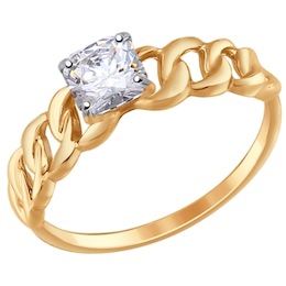 Кольцо из золота со Swarovski Zirconia 81010291