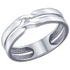 Кольцо из серебра с бриллиантом 87010014