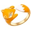 Позолоченное кольцо в виде лисы 93010511