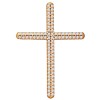Декоративный крестик с фианитами 93030219