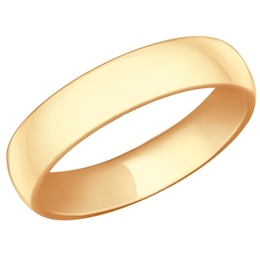Обручальное кольцо из золочёного серебра 93110013