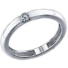 Помолвочное кольцо из серебра с фианитом 94011254