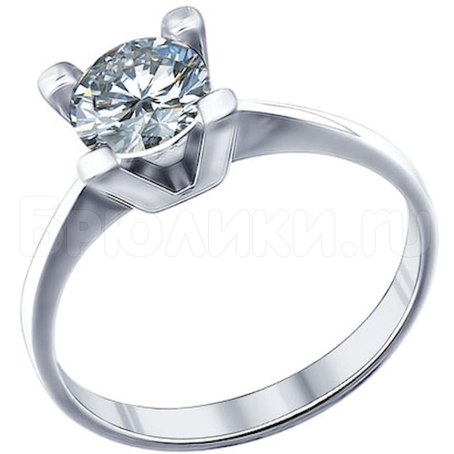 Кольцо для помолвки из серебра 94011273