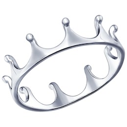 Кольцо-корона из серебра 94011445