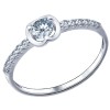 Помолвочное кольцо из серебра с фианитами 94011492