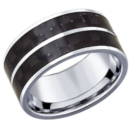 Кольцо из серебра с алмазной гранью 94011740