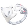 Кольцо в виде белой кошки 94011779