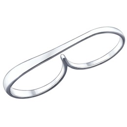 Кольцо на два пальца из серебра 94011891