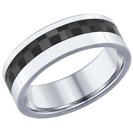 Кольцо из серебра с эмалью 94012099