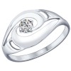 Кольцо из серебра с фианитом 94012157