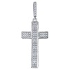 Крест из серебра с фианитами 94031250