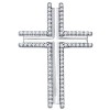 Крест из серебра с фианитами 94031252