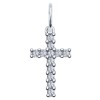 Крест из серебра с фианитами 94031829