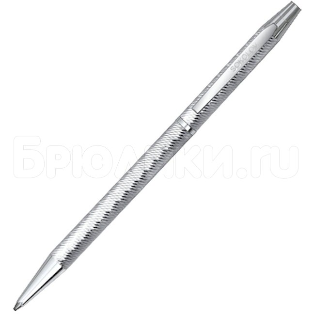 Сувенир из серебра в виде ручки с фианитом 94250010