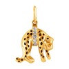 Золотая подвеска «Леопард» 032381