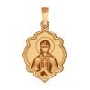 Иконка из золота "Святая праведница Анна" 102997