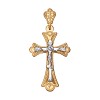Золотой православный крест с гравировкой 121096
