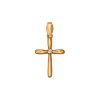 Крест из золота с фианитом 121246