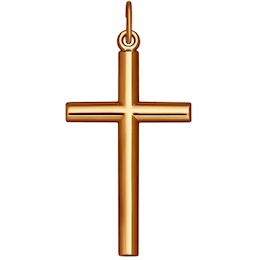 Лаконичный крест из золота 121254