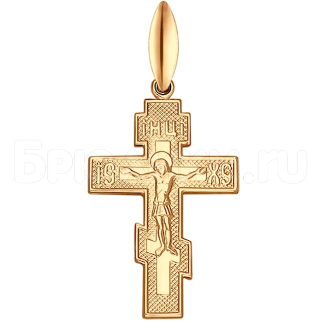 Крест из золочёного серебра 93120019