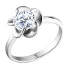Серебряное кольцо в форме цветка 94010214