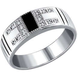 Мужское кольцо из серебра 94010937