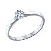 Помолвочное кольцо из серебра с фианитом 94011296