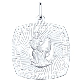 Подвеска «Знак зодиака Водолей» из серебра 94030868