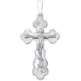 Крест из серебра с гравировкой 94120037