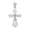 Крест из серебра с гравировкой 94120070