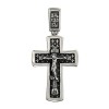 Крест из чернёного серебра 95120006