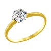 Золотое кольцо с фианитом 016788-2