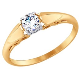 Помолвочное золотое кольцо 017559