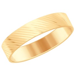 Обручальное золотое кольцо 110224