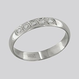 Золотое кольцо с бриллиантами 1110075
