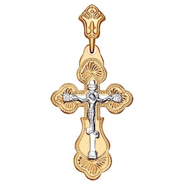 Православный золотой крестик 121049