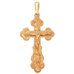 Православный серебряный крестик 93120030