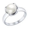 Серебряное кольцо с жемчугом 94012361